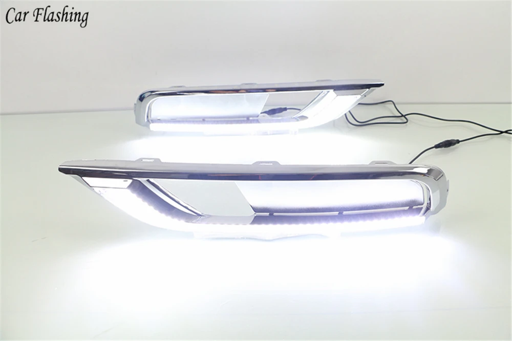 Автомобильный мигающий 1 комплект для Honda CRV CR-V DRL Дневной ходовой светильник DRL с сигналом поворота противотуманная фара реле Дневной светильник в автомобиле