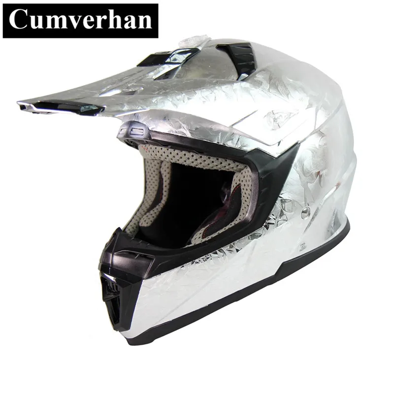 CUMVERHAN Хромированный Цвет Casco Moto мотоциклетный шлем полный лицо GP Racing Capacetes de