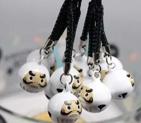 Новая партия 10 шт удачи 4 цвета 3D кулон сотовый телефон ремешок с подвеской JINGLE BELLS