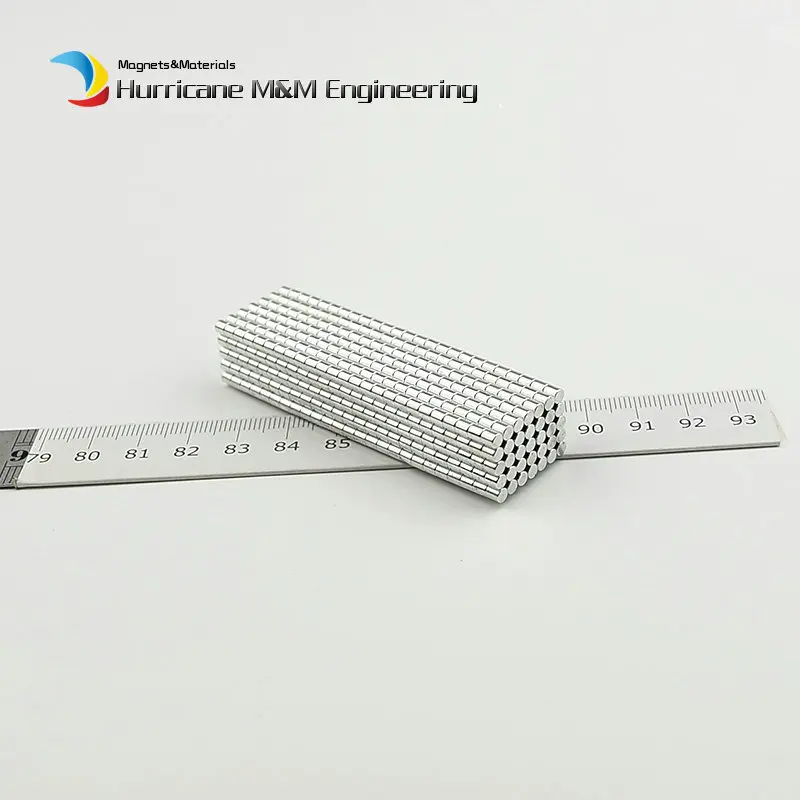 

Neodymium Magnet Mini Small N42 Magnet Cylinder Dia. 3x3 mm Permanent NdFeB Super Powerful Magnets 100pcs