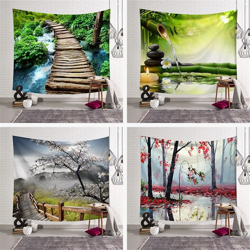 

Bedroom tapestry decoration mandala forest tapestry bohemian wall blanket mandalas beach towel decorative blanket tablecloth