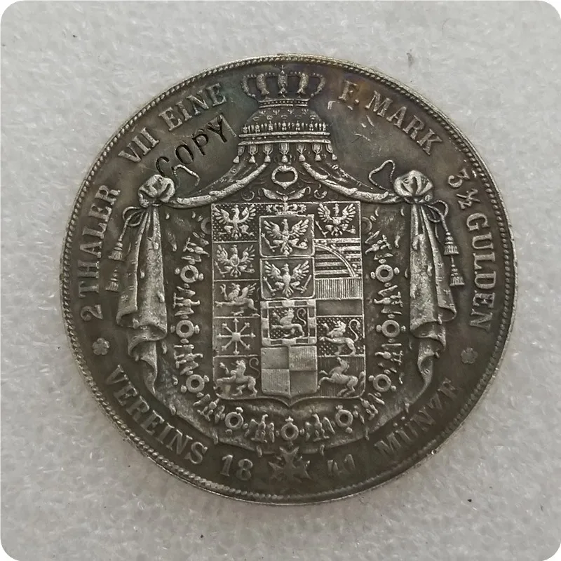 Немецкая Пруссия 1841-A 1842-A 2 thaler COPY | Дом и сад