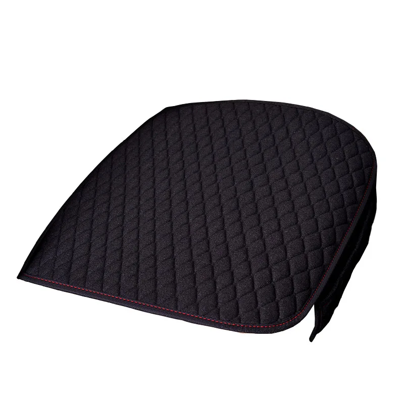 1PC Front Black Набор чехлов для автомобильных сидений, автомобильные чехлы, льняные автомобильные противоскользящие дышащие всесезонные Защитные чехлы для автомобилей, аксессуары для интерьера - Название цвета: 1PC Front Black