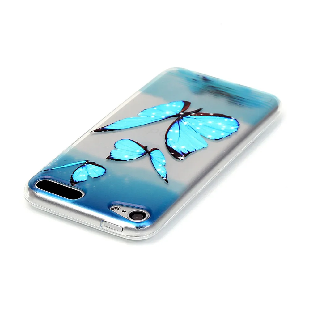 Для Apple iPod Touch 5 Coque Случай Мода Летающая Девочка Дует одуванчик Окрашенные Мягкая