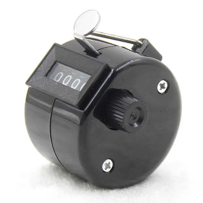 Счетчик 4-значный номер счетчики Пластик основа ручной палец Дисплей подсчет Tally