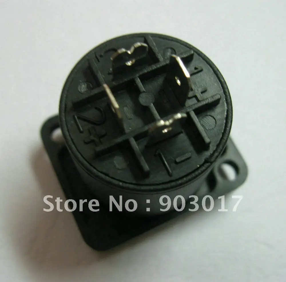 24 Pcs Speakon 4 Pin Female Jack Panel Mount Compatible Audio Cable Connector Black Color SL5281 | Обустройство дома