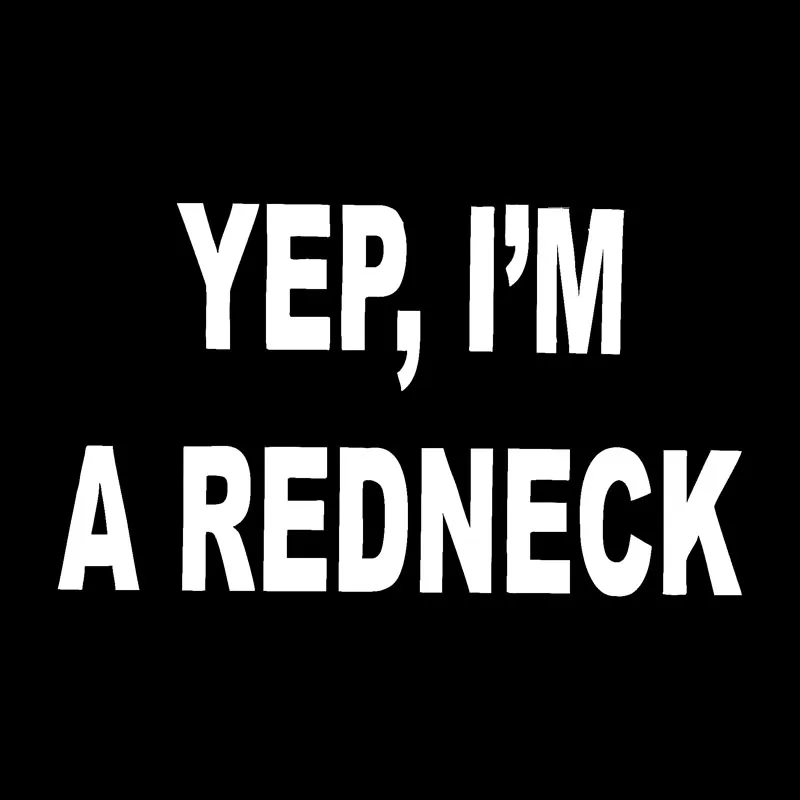 QYPF 15 9 см * 1 Забавный &quotYEP I'M A REDNECK&quot креативный автомобильный Стайлинг наклейка
