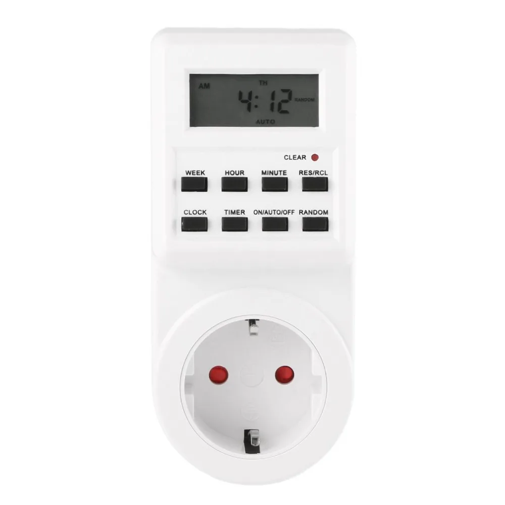 Plug-in Programmable Timer Switch Socket with Clock Summer Time Random Function Free Shipping Drop | Инструменты