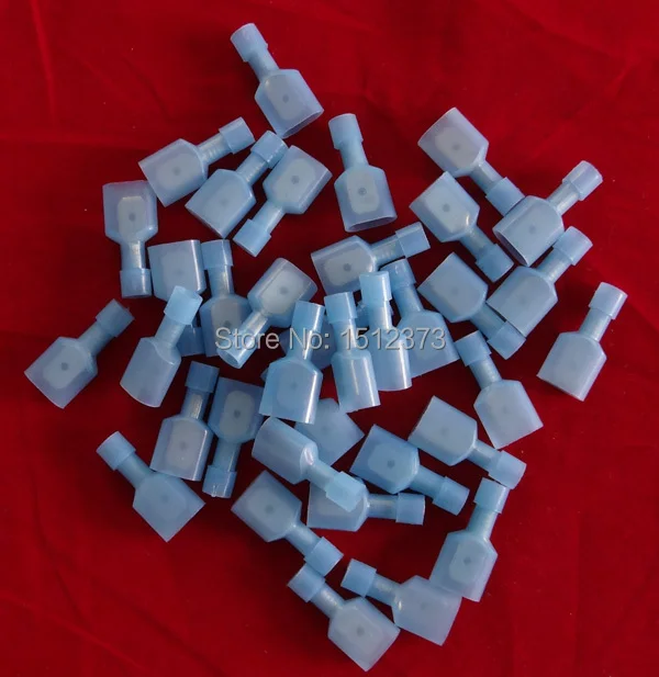 25 штук мешок двойной обжимной нейлон полностью изолирующий Мужской конец 22 18AWG (0