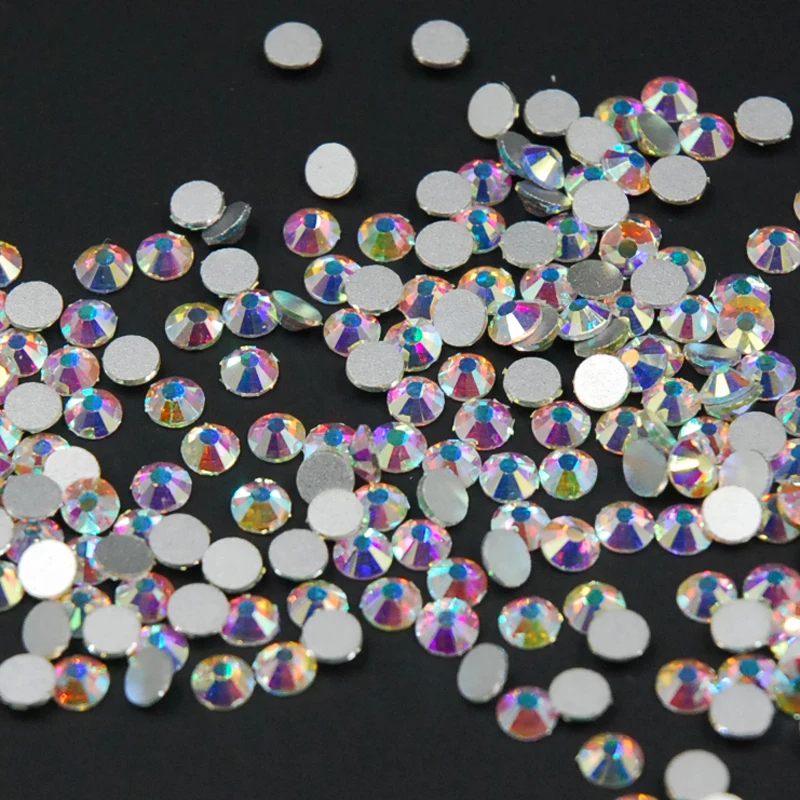 Акция! Супер блестящие SS3 SS40 прозрачные стразы без горячей фиксации для украшения