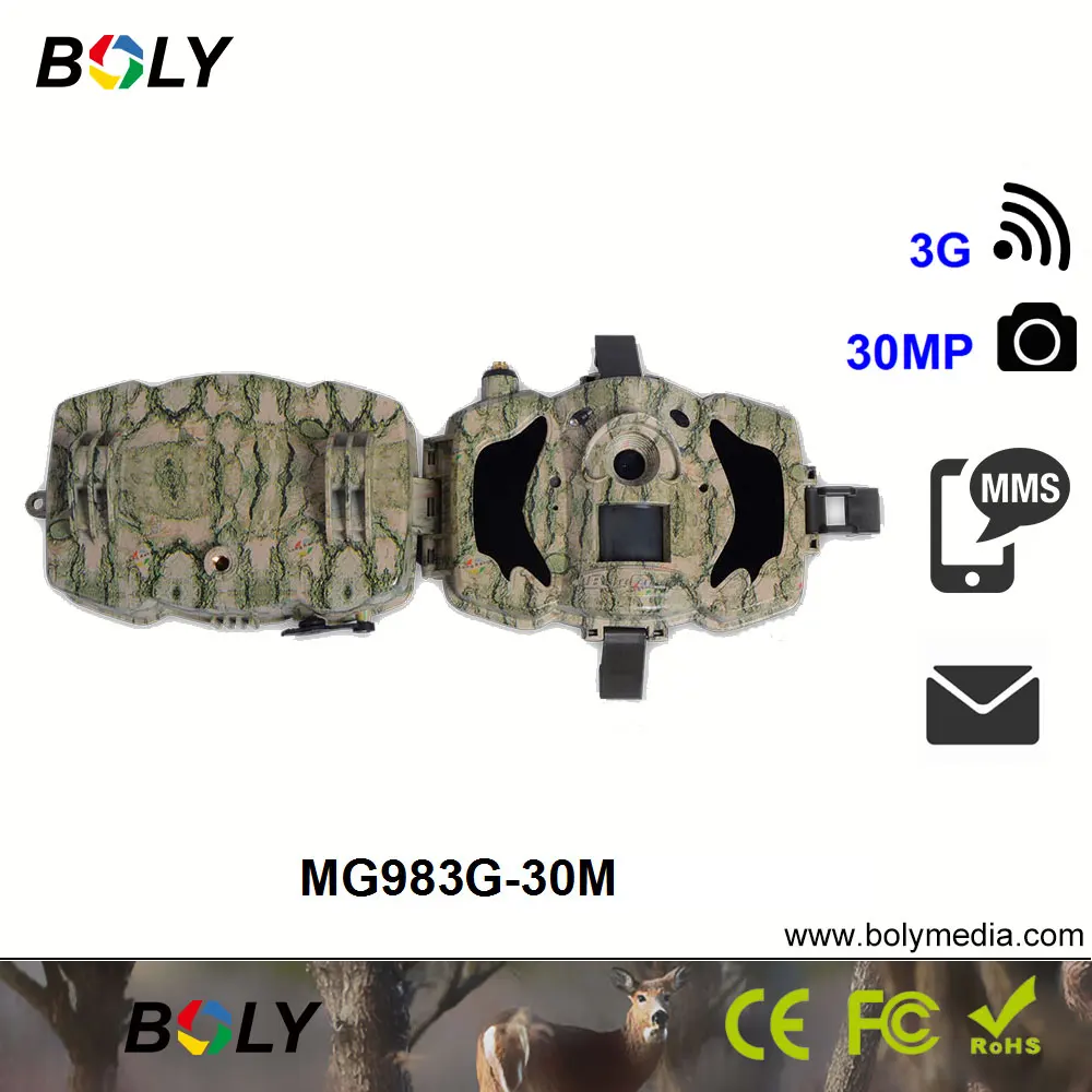 Следовая камера 3g Bolyguard 30MP 1080P GSM фото ловушка поддержка 3g 2G без свечения 940nm светодиодный 100ft обнаружения беспроводной охотничья камера