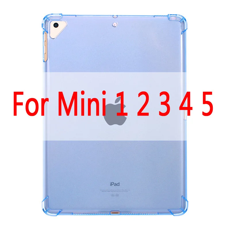 For MiNi 1 2 3 4 5 Чехол для нового iPad 9,7 ''прозрачный силиконовый чехол с подушкой безопасности для iPad Air 1 2 Mini 5 4 3 2 чехол для iPad 10,5'' - Цвет: For MiNi 1 2 3 4 5