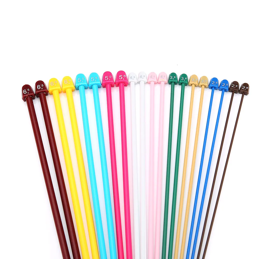 20 шт многоцветные пластиковые спицы одиночные остроконечные иглы 10