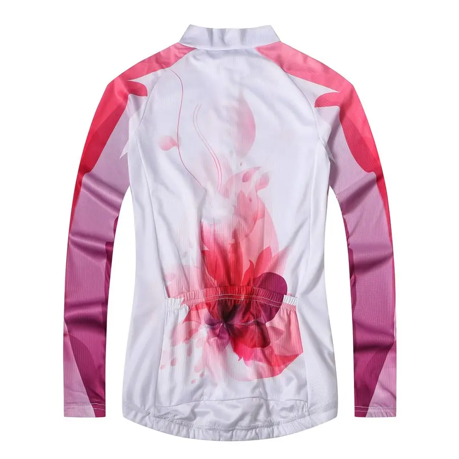 Flowers Shirt Weimostar Women Long Sleeve Cycling Jersey cycling clothing Bike MTB Tops Breathable Clothing Jackets | Спорт и