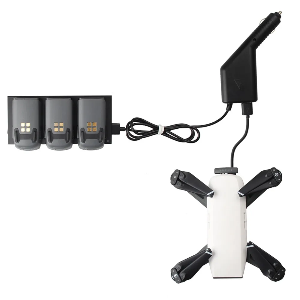 Замена DJI Spark зарядное устройство 2 в 1 Автомобильное разъем для часть 7 и пульт