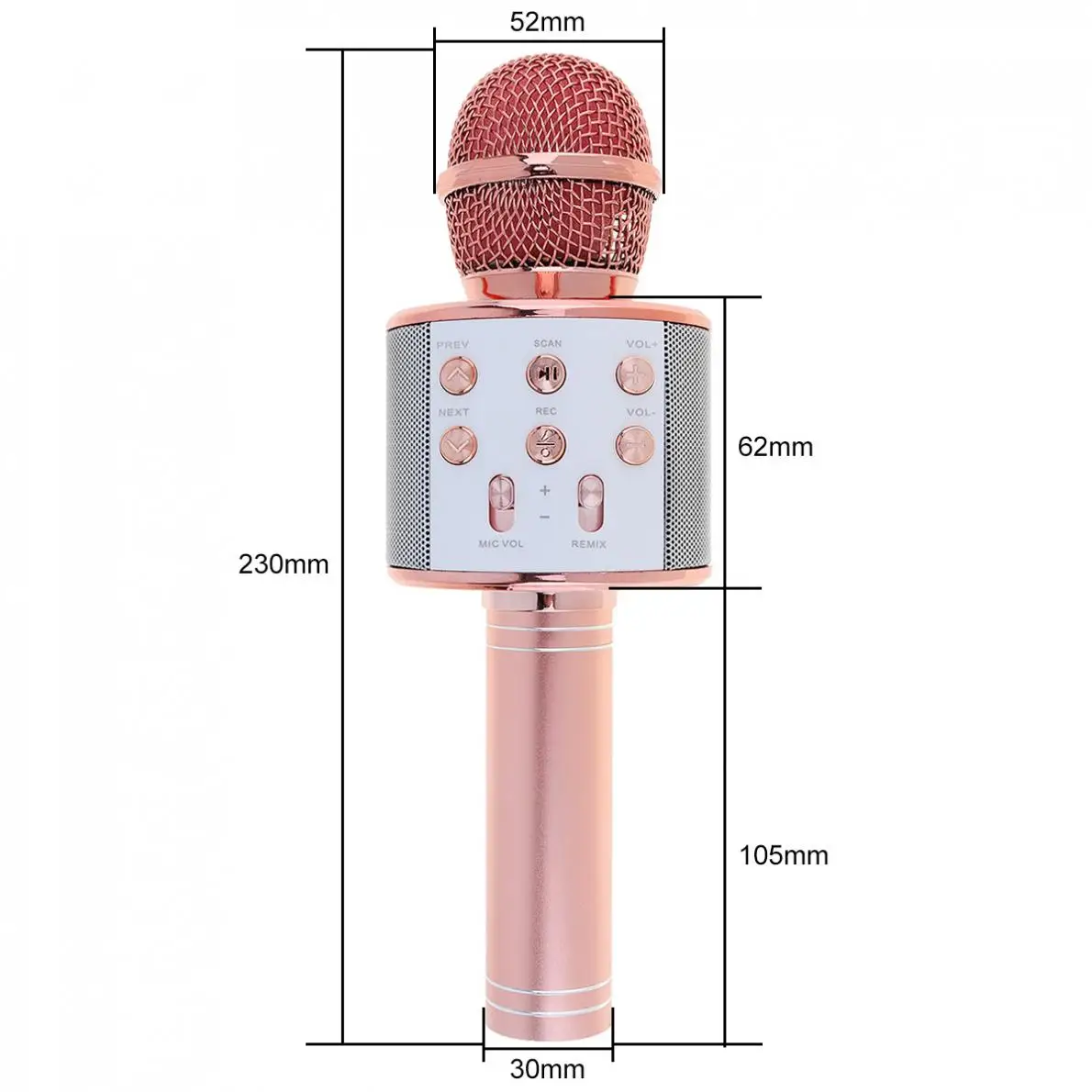 5 Вт беспроводной ручной микрофон Hifi динамик с многофункциональной регулируемой