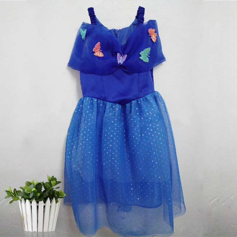 Girl's Solid Color Strapless Sleeveless Casual Fashion Gift Dresses Princess Sweet Style Little Girls Yarn | Детская одежда и