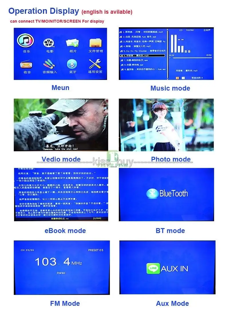 DTS декодер Bluetooth 4 2 без потерь MP4 MP5 MP3 плата APE player цифровой MTV HD
