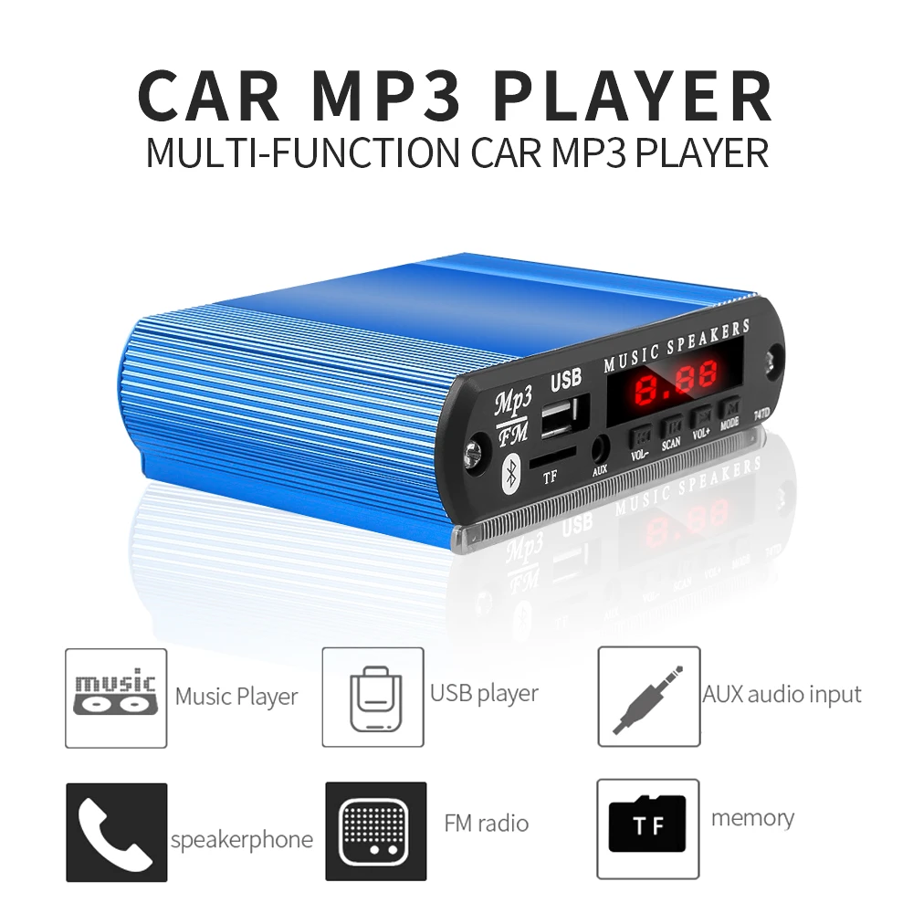 Чехол сделай сам из алюминия для автомобильного радио беспроводной модуль Bluetooth