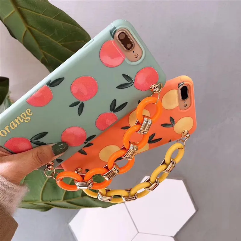 Модный чехол для iPhone 6 S 7 8 Plus X XR XS Max карамельный цвет мягкий из ТПУ |