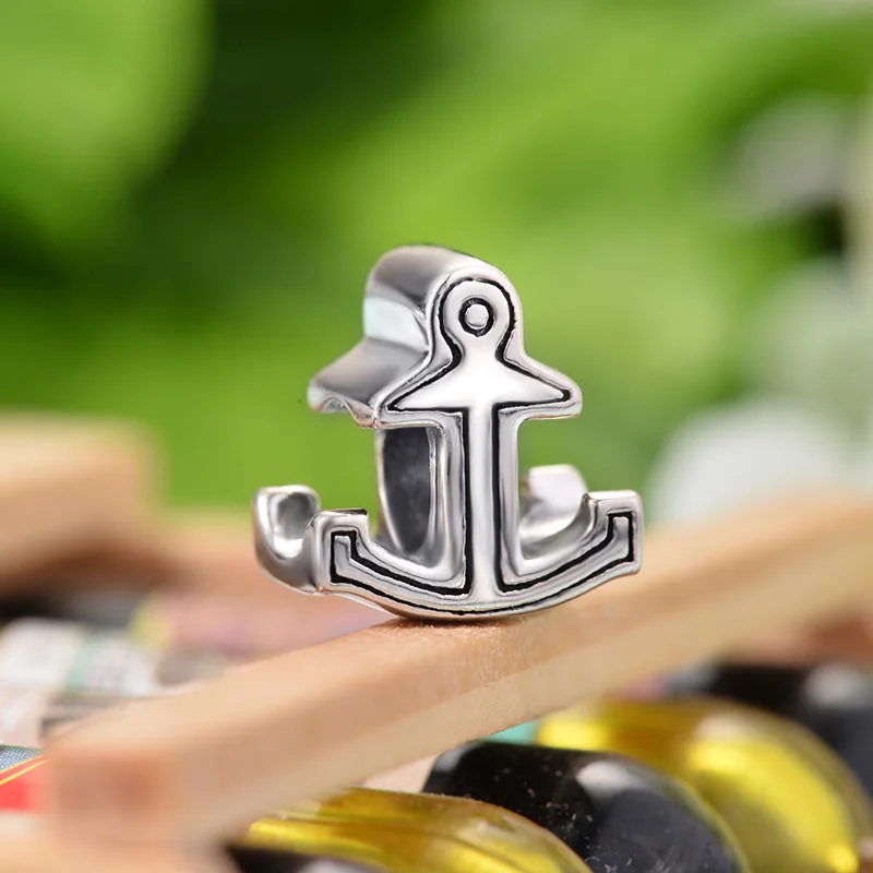 BAOYAN 925 Sterling Silver Anchor Charms fit Bracelets &amp Necklace for Women N1 | Украшения и аксессуары