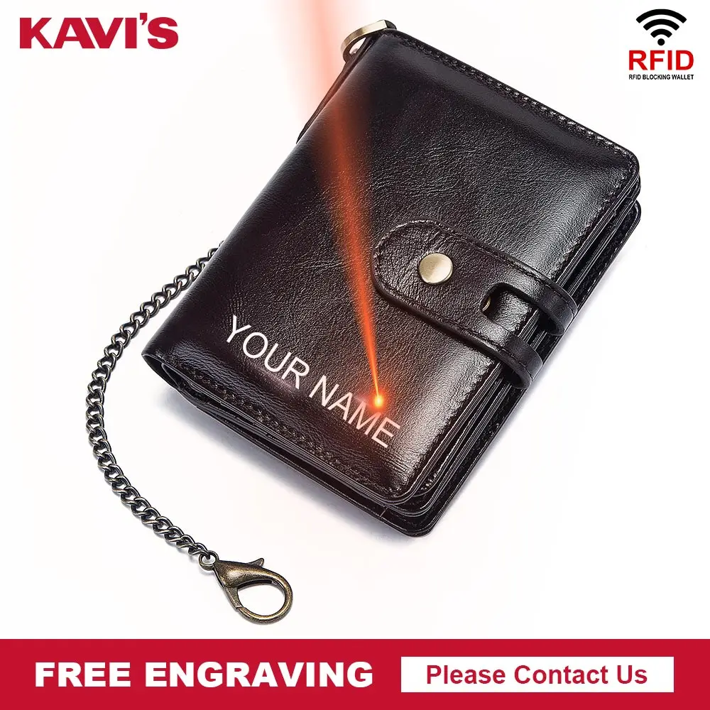 KAVIS 100% натуральная кожа мужской кошелек портфель Cudan Portomonee Perse для монет карман