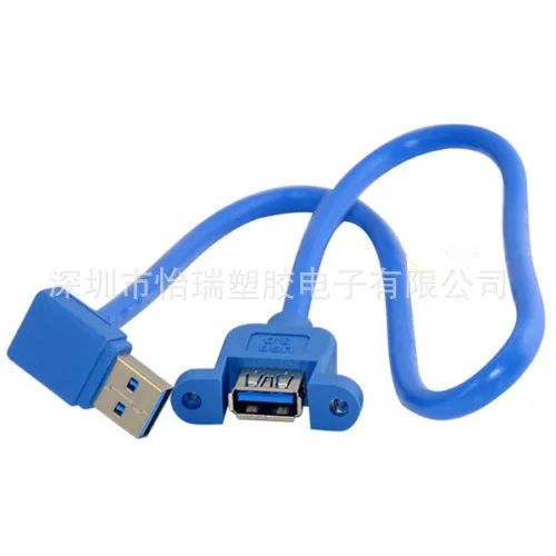 USB3.0 мужской верхней женщин удлинитель с резьбовое отверстие ушками может быть