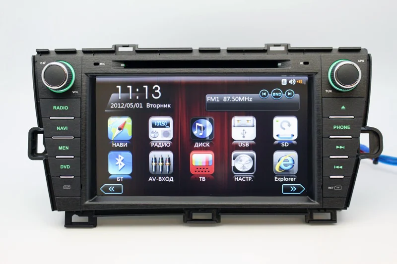 SilverStrong 2DIN автомобильный dvd-плеер для Toyota Prius 2009-2013 RHD с Автомагнитола gps BT Радио RDS SWC