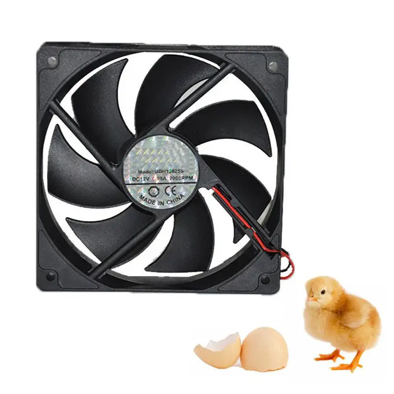 Black HT-48 HT-56 HT-56A Exhaust Fan For 48/56 Automatic Egg/Chicken Incubator 16*16*2.5cm Accessories Durable | Дом и сад