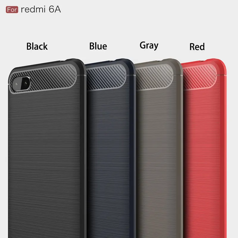 Thin Soft Tpu Phone Case For Redmi 6 Matte Non-slip Silicone Protective Back Cover 6A Business Pro | Мобильные телефоны и
