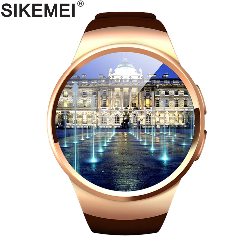 SIKEMEI SIM Смарт часы телефон Bluetooth спортивные SmartWatch KW18 Touch поддержка полноэкранного