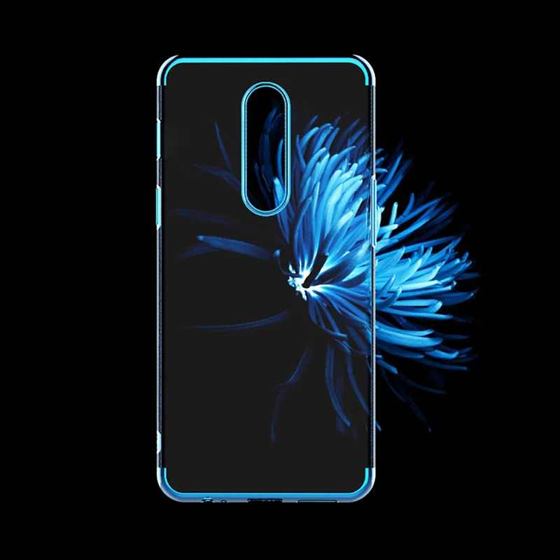 Прозрачный дизайн чехол для телефона Oneplus 6 роскошный бизнес ТПУ амортизация