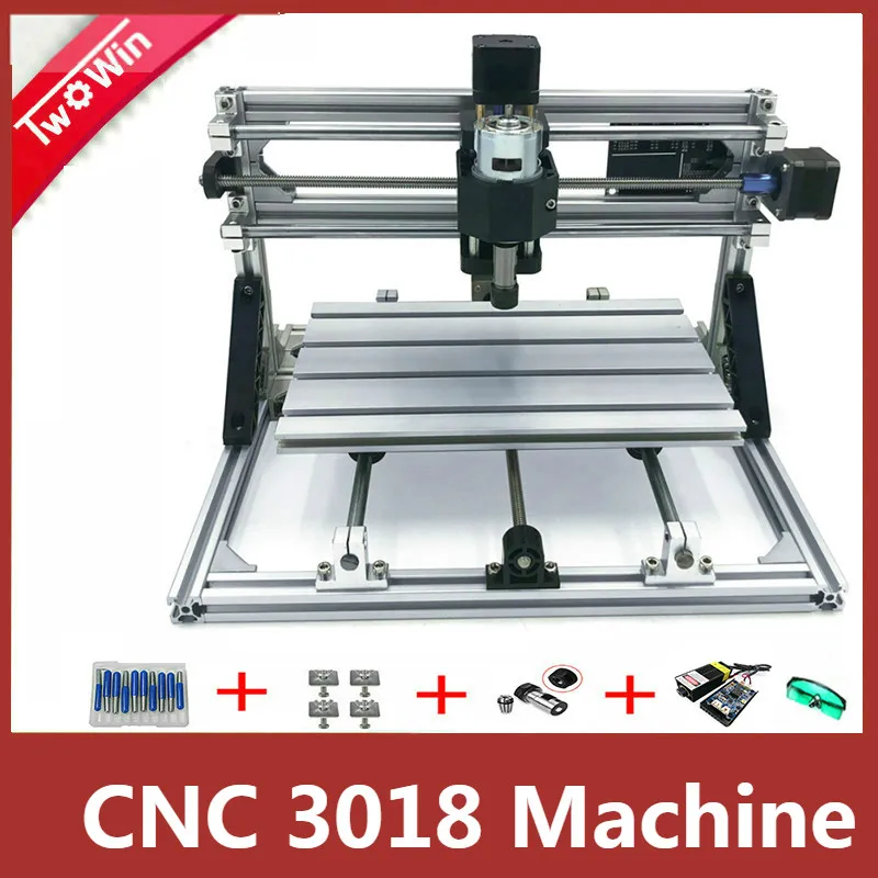 3018 с ER11 Diy mini лазерный гравировальный станок ЧПУ Kits 3 осевой акриловый Pcb ПВХ