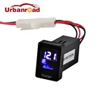 Автомобильное зарядное устройство USB, 5 В, 2,1 А, для Toyota, зарядное устройство USB, аудиоадаптер, разъем, кабель, интерфейсный кабель, приборная панель с вольтметром 12 В