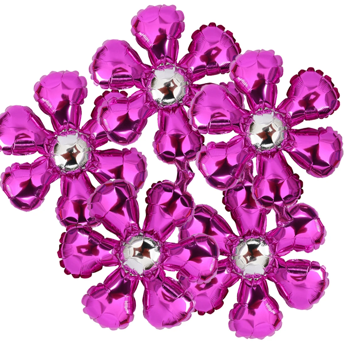 Цветы шары из алюминиевой фольги счастливые Свадебные украшения для дня