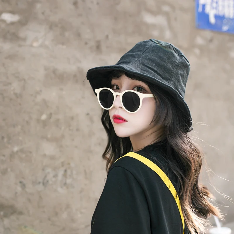Fisherman's Cap Female Summer Bucket Hat Ladies Japanese Fashion Cotton Hemp Students Travel Sunshade Sunscreen Cool Caps H6586