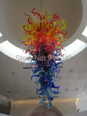 Бесплатная доставка СВЕТОДИОДНЫЙ цветной стеклянный потолочный светильник