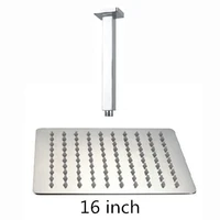 16 inch shower head with arm 400400mm stainless steel head shower with ceiling shower arm top water saving rain shower