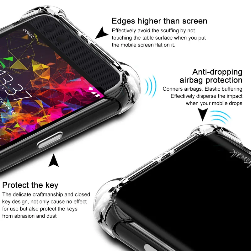 Для Razer Phone 2 Чехол бренд iMAK Airbag супертонкие мягкие чехлы для телефонов Phone2 + мягкий