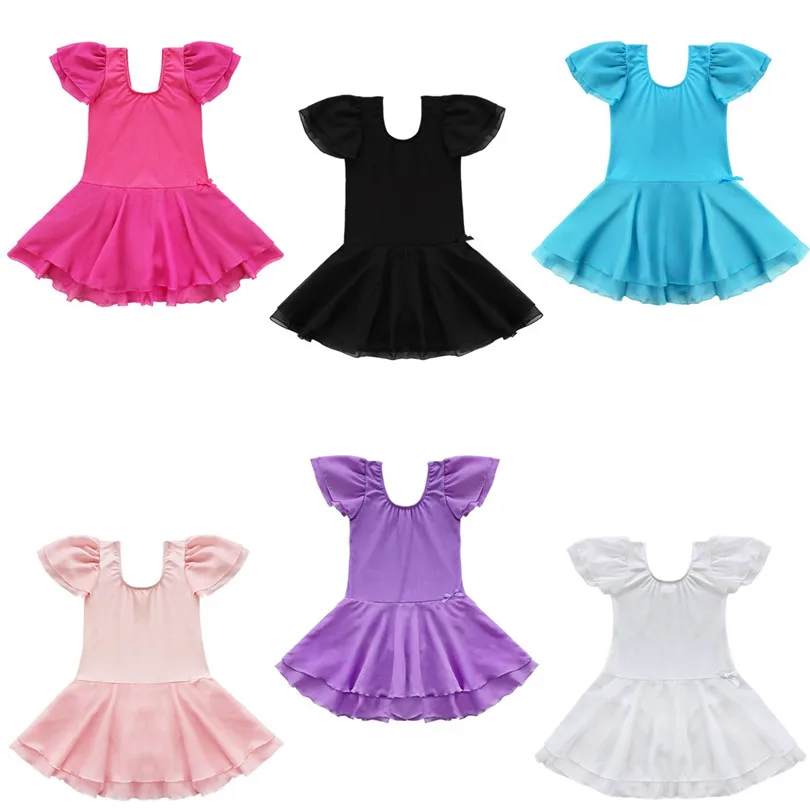 Детское платье с коротким рукавом для девочек|girls ballet dress|ballet dresskids dresses |