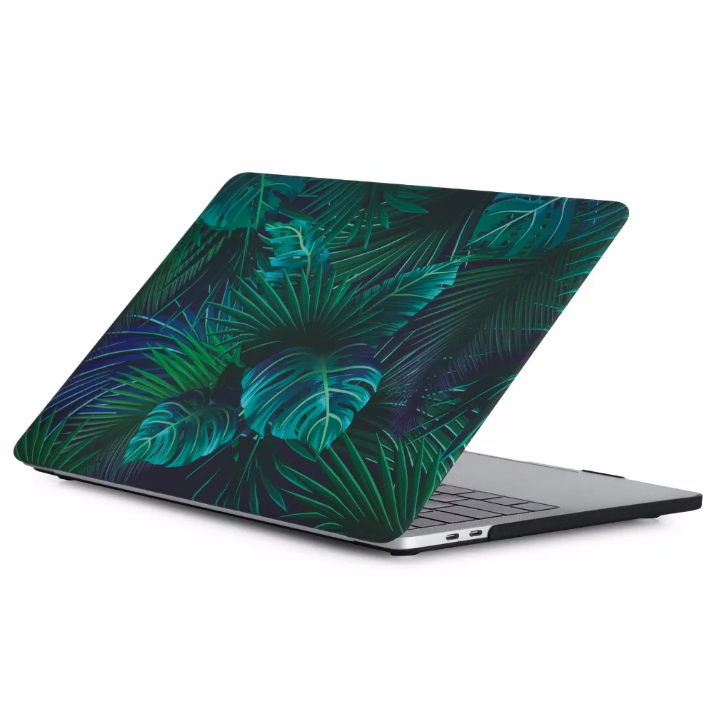 Новый чехол с резиновым покрытием листьями для MacBook air 13 3 дюйма A1466 A1369 Retina корпуса