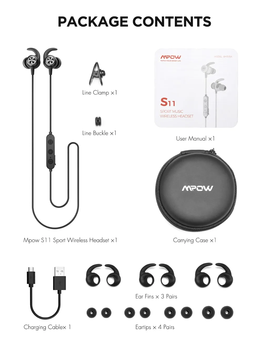 Mpow S11 APTX Bluetooth 5,0 наушники Магнитный дизайн IPX7 Wateproof 9H время воспроизведения CVC6.0 Шумоподавление для спортивных смартфонов