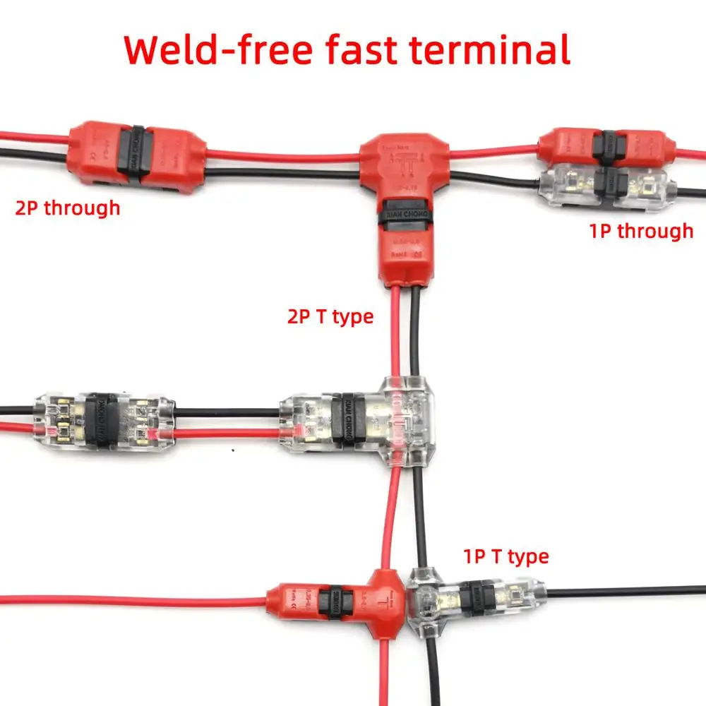 5 шт. быстрый фиксатор соединения провода разъем проводов для 1 Pin 2 22 18AWG