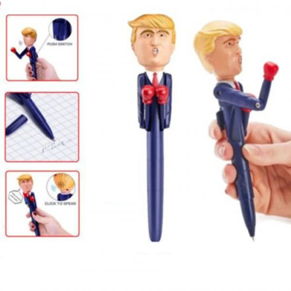 Дональд Трамп говорящая ручка забавная игрушка ручка для рождественских подарков на год-сделайте Америку великолепной снова вы сгорели Новинка и кляп игрушки