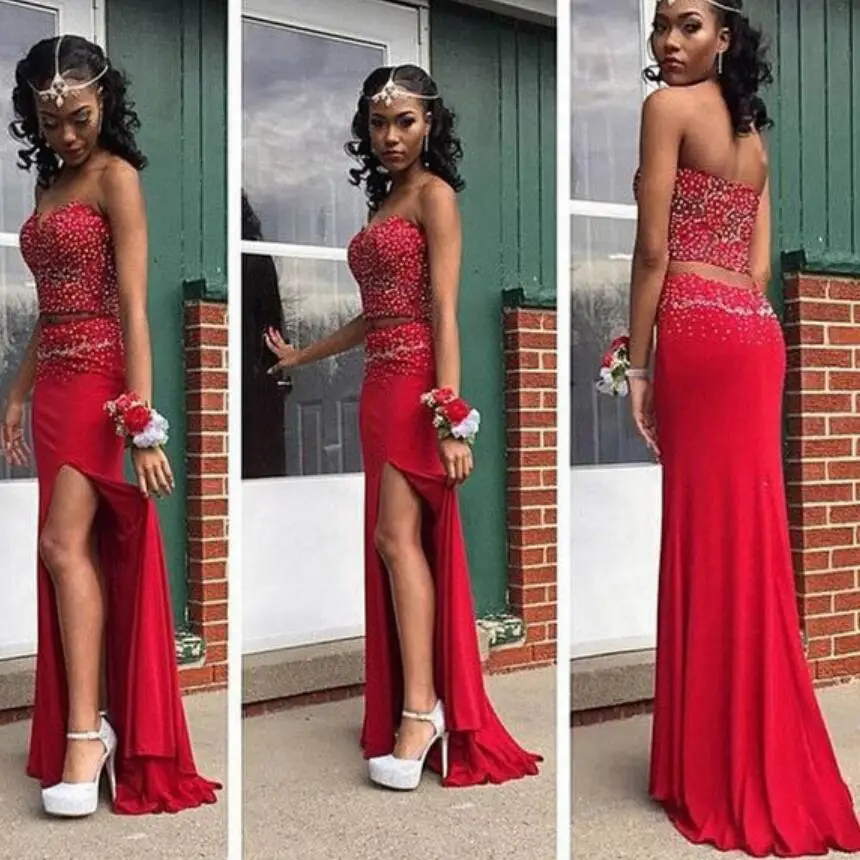 Vestidos De Baile Милая Vestio Longo Сплит Сторона Русалка платья для выпускного вечера