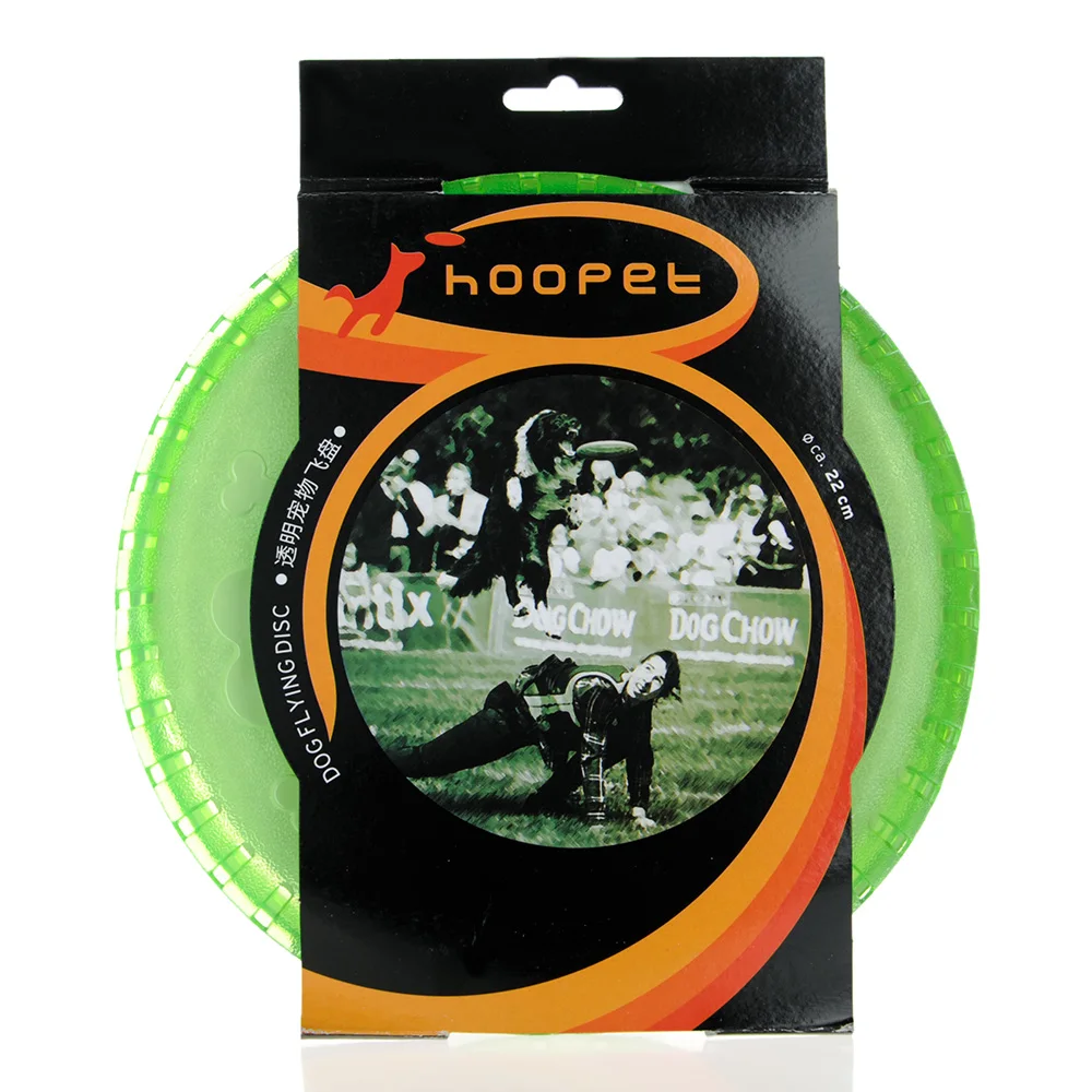Hoopet Pet Dog Toy Bone print Flying Disc Training Tooth Resistant Chew | Дом и сад