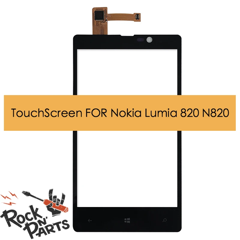 RocknParts Высокое качество 4 3 ''для Nokia Lumia 820 N820 Сенсорный экран спереди Стекло