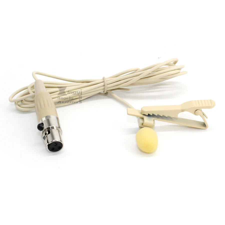 4 шт. мини XLR 3 Pin TA3F зажим для галстука микрофон петличный конденсаторный Mikrafon