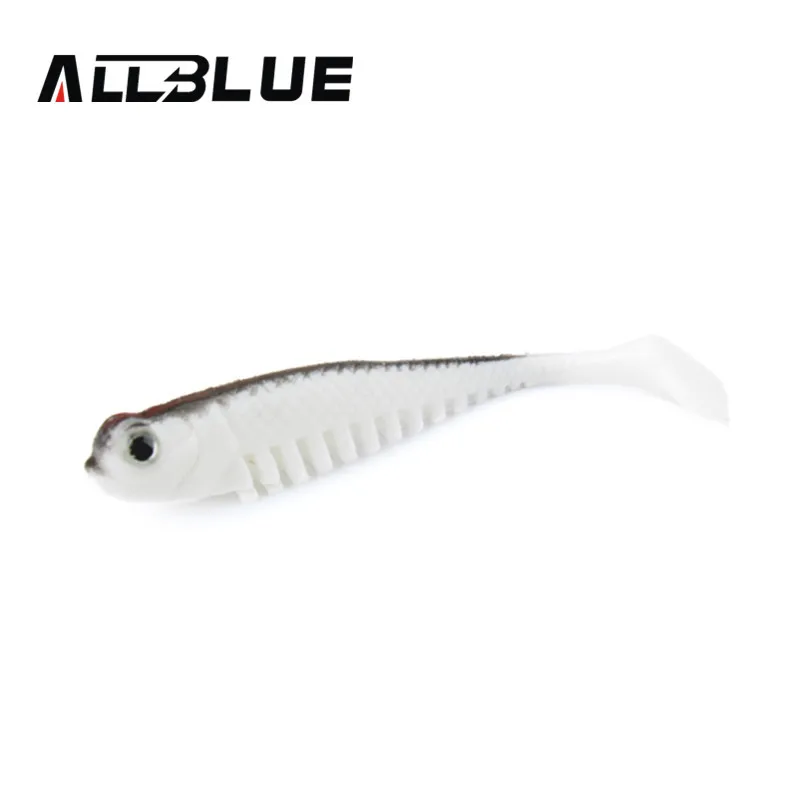 ALLBLUE 10 шт./лот 2 6 г/7 5 см Мягкая приманка для рыбы рыболовная 3D Глаза Мягкие