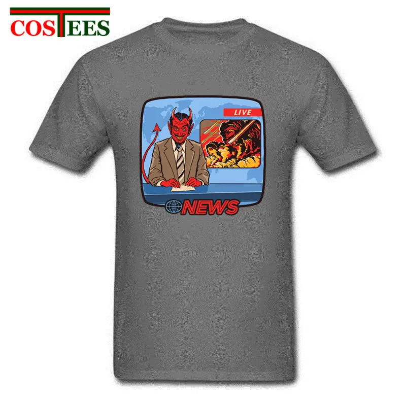 Мужская футболка в стиле ретро с надписью Devil 70 s забавная camisetas летняя 2018|Мужские